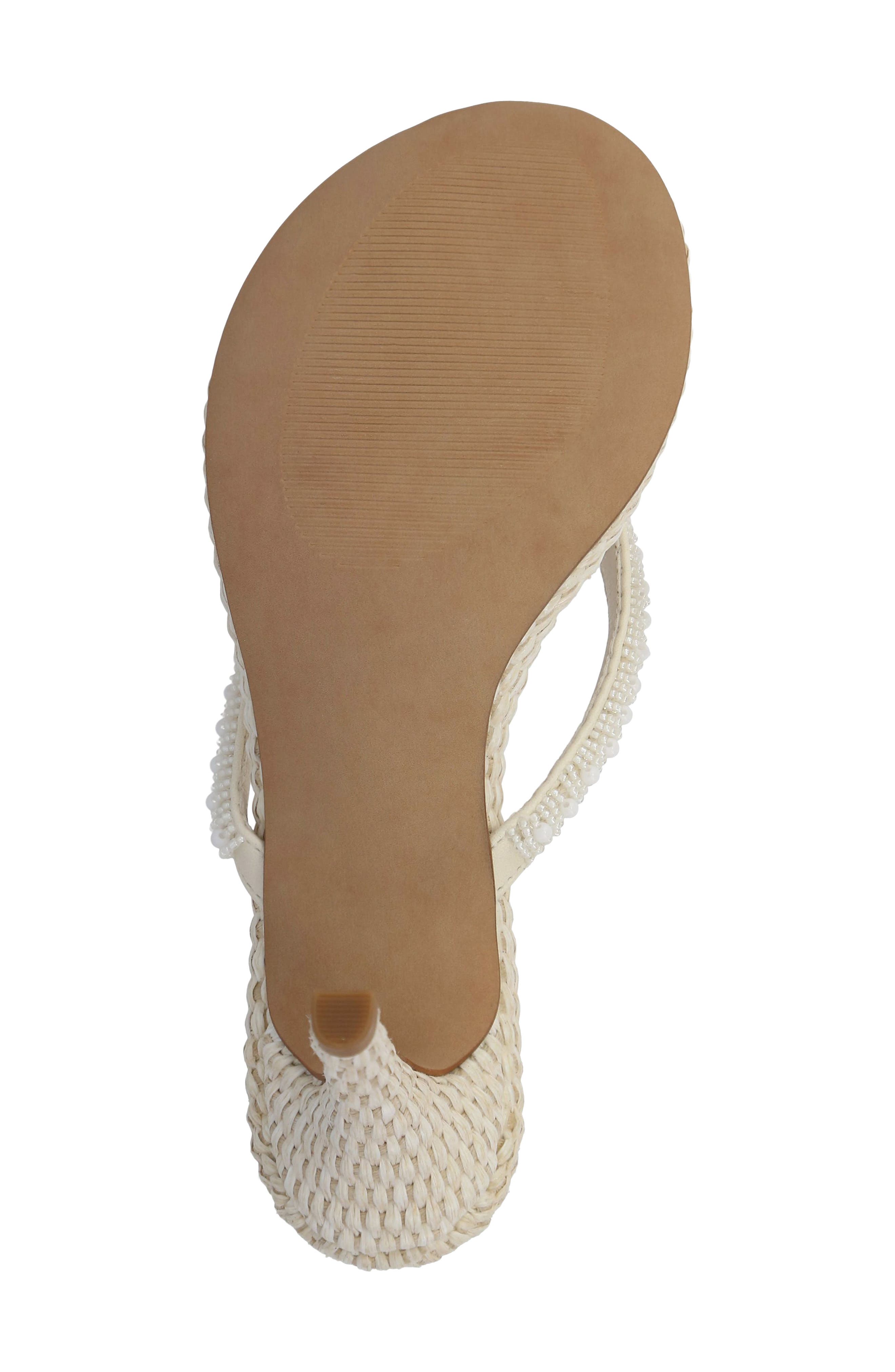 MIA Zilvia Sandal, Alternate, color, Bone Beads