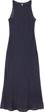 MANGO Mimmi Check Print Midi Dress