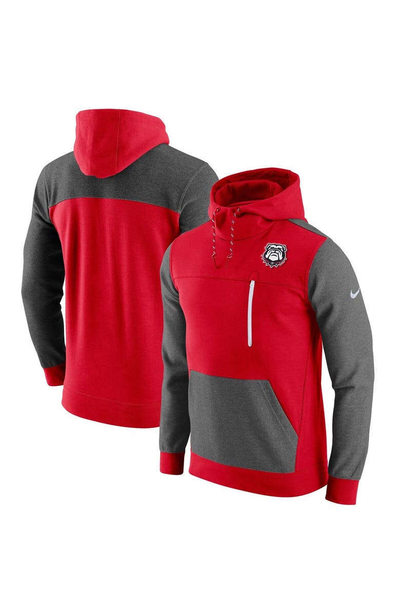 Nike Men's Nike Red Georgia Bulldogs AV-15 2.0 Slim Fit Pullover Hoodie, Main, color, Red
