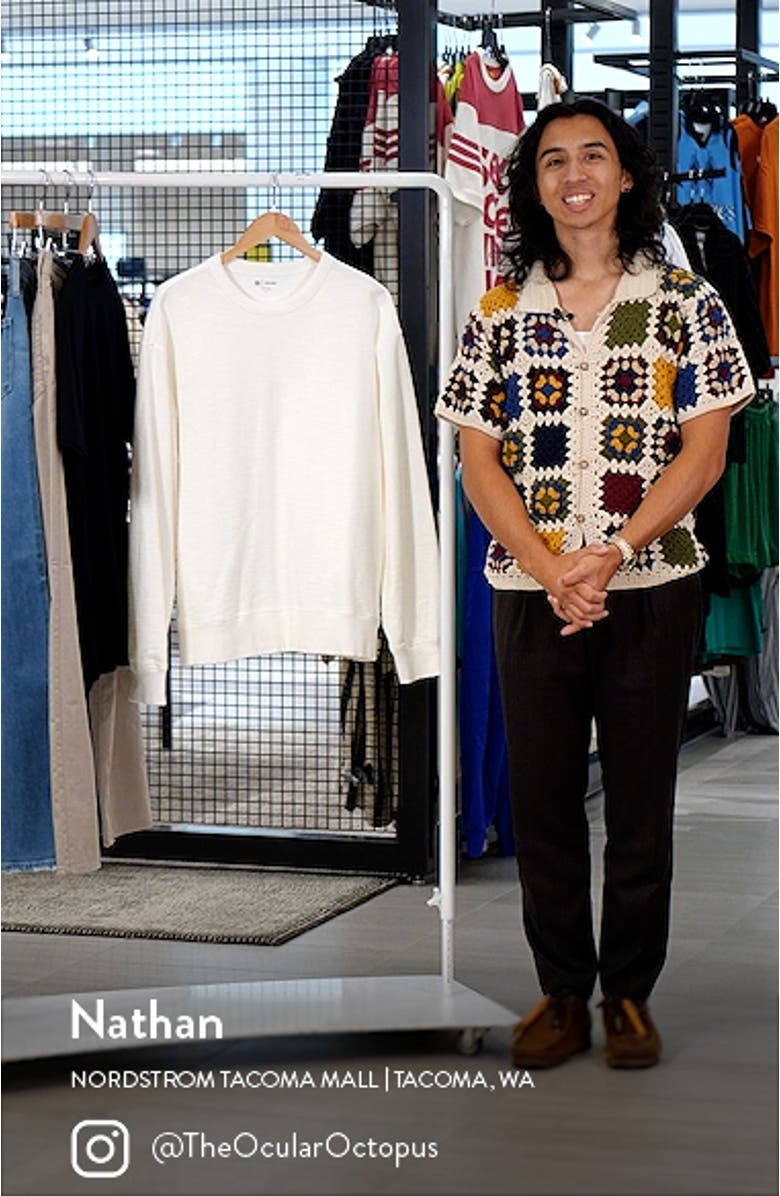 Arc Crewneck Cotton Sweatshirt, sales video thumbnail