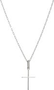 Nadri Cubic Zirconia Cross Pendant Necklace