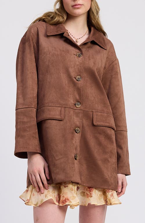 Jacquie The Label Cordelia Oversize Jacket In Brown