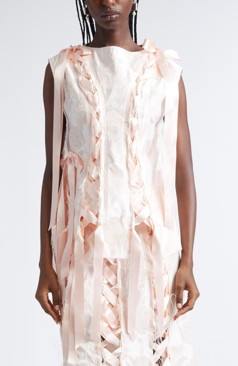 Unraveling Ribbon Top