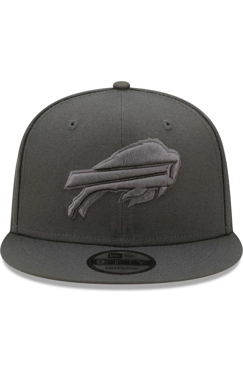 New Era Men's New Era Graphite Buffalo Bills Color Pack 9FIFTY Snapback Hat, Alternate, color,