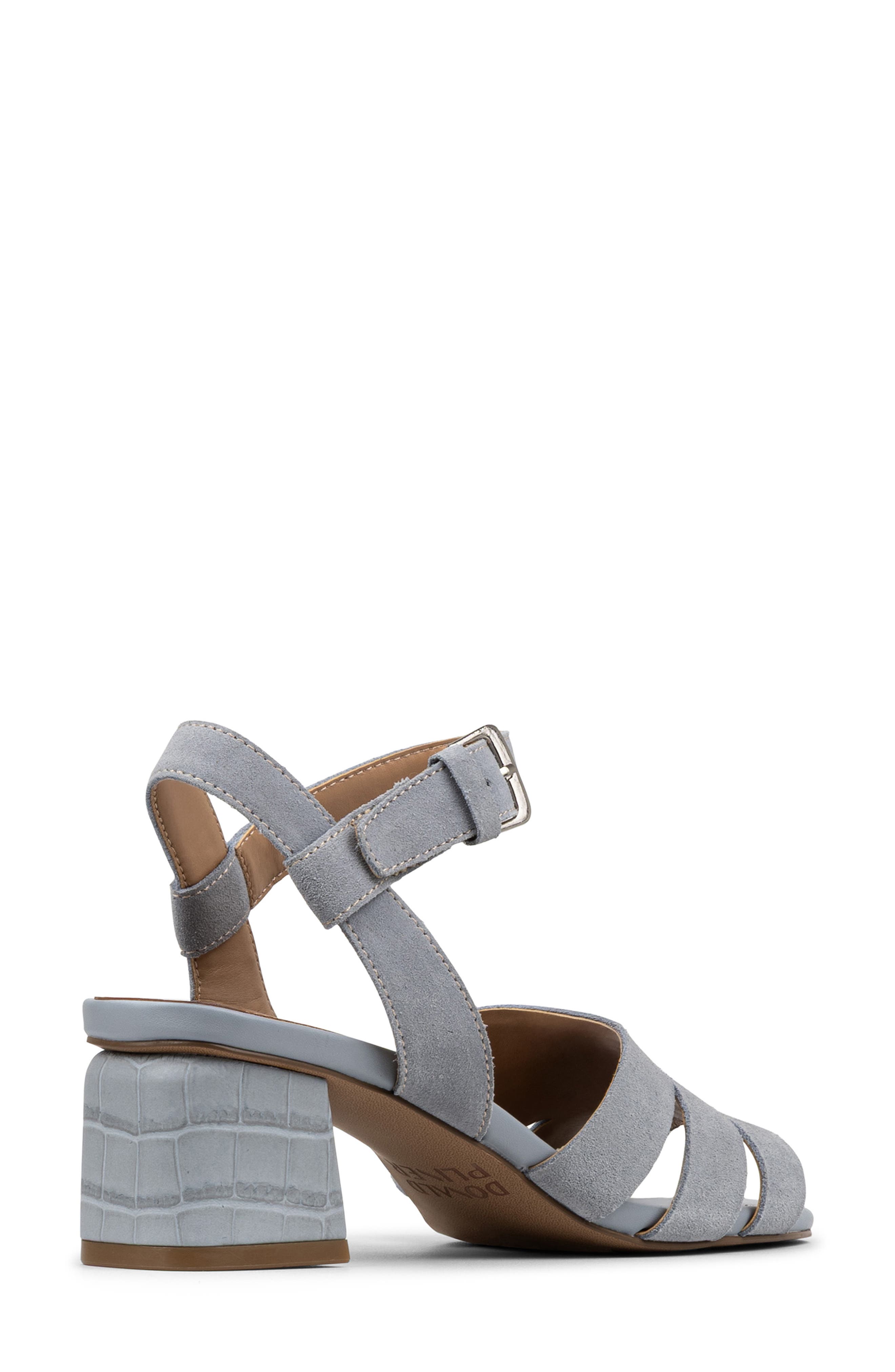 Donald Pliner Block Heel Sandal, Alternate, color, Cloud Gray