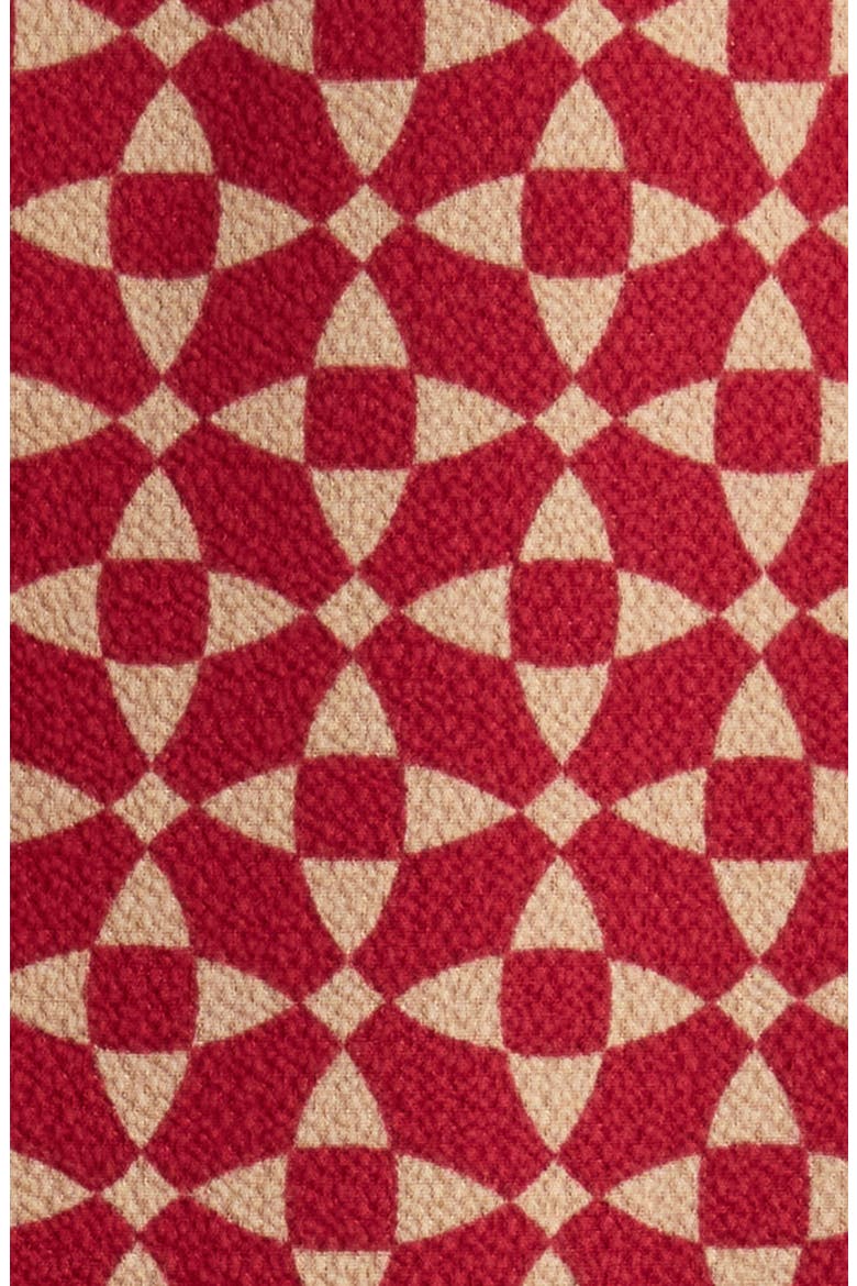 Print Front Button Top, Alternate, color, MULBERRY RED