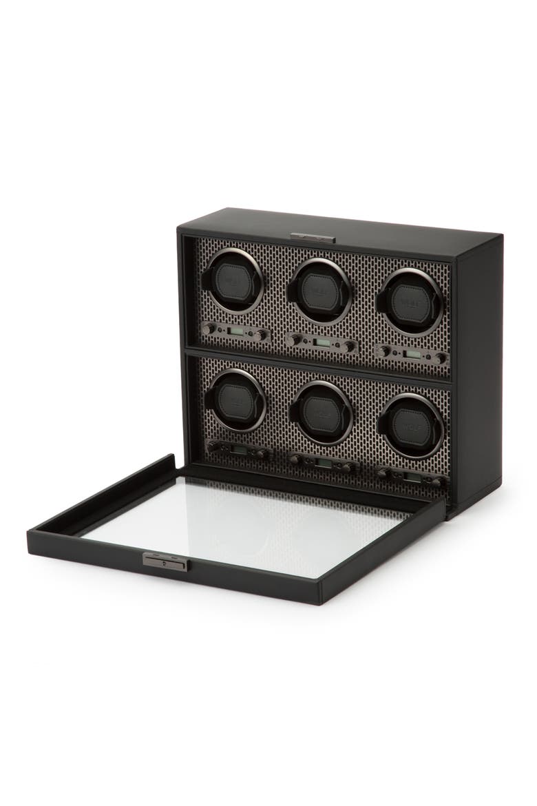 Axis 6 Piece Watch Winder, Alternate, color, POWDER COAT