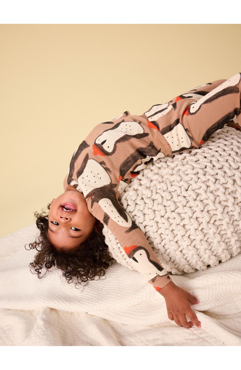 Tea Collection Goodnight Pajama Set, Alternate, color, Team Penguin