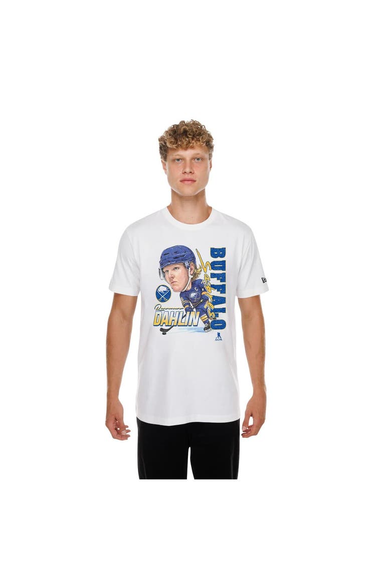 Men's New Era Rasmus Dahlin White Buffalo Sabres Graphic T-Shirt, Main, color, White