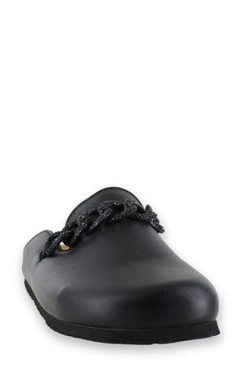 Naot Memphis Mule In Black Soft Leather