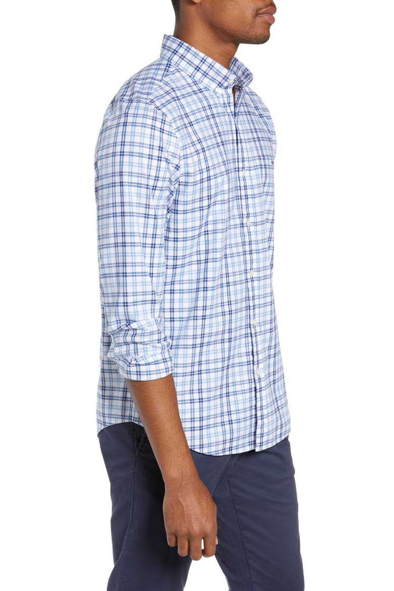 Robin's Nest Tucker Slim Fit Check Sport Shirt, Alternate, color, MOONSHINE