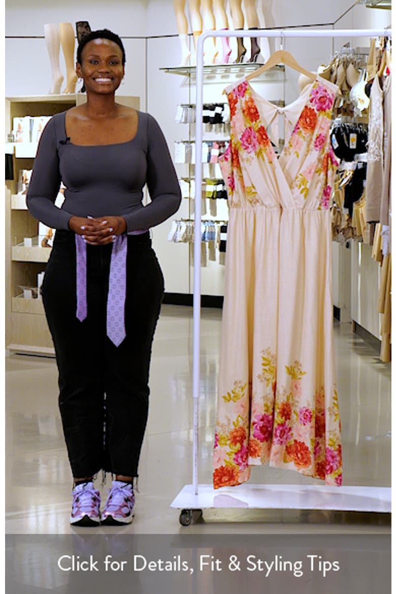 Cutout Tie Back Maxi Dress video