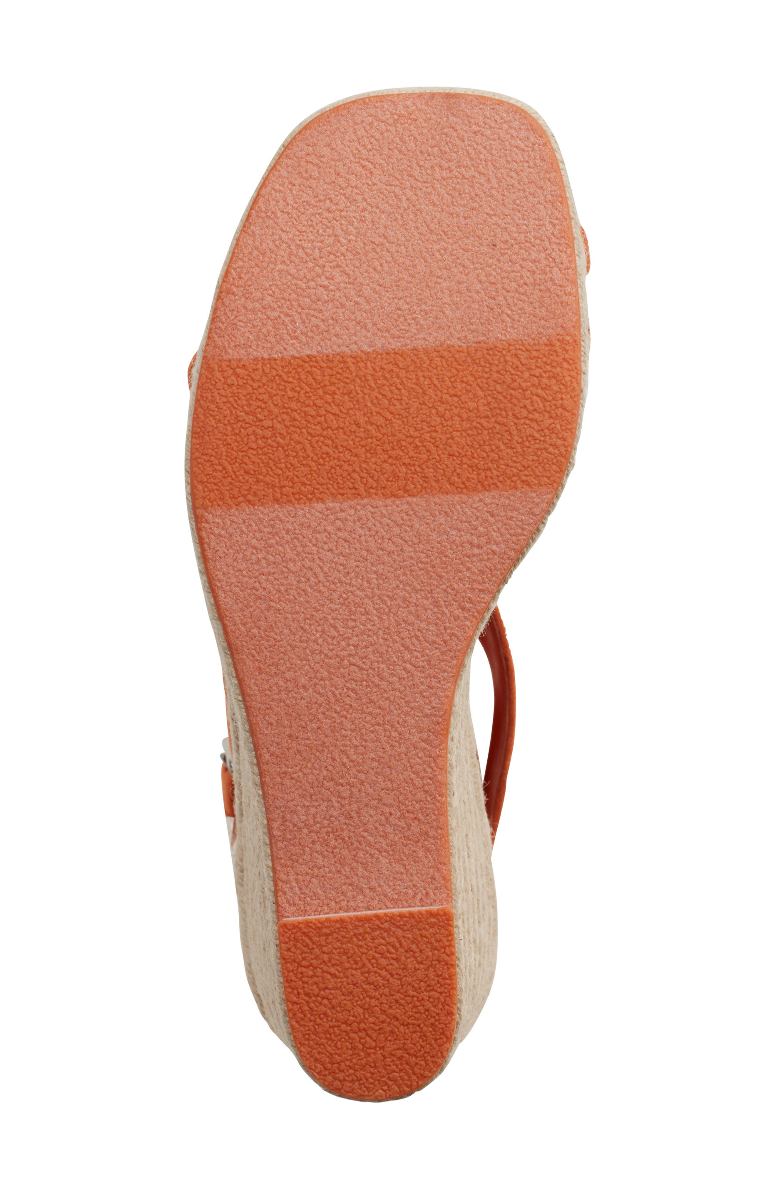 DKNY Maryn Espadrille Platform Wedge Sandal, Alternate, color, Spicy Orange