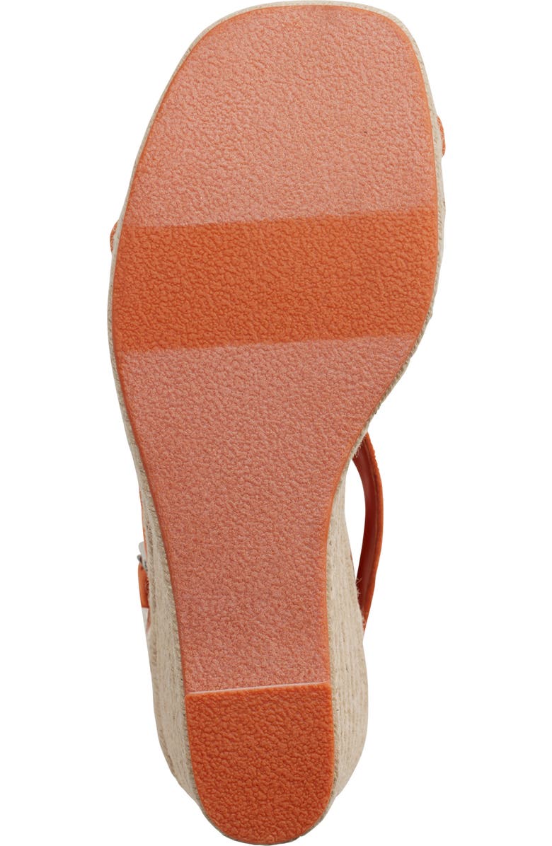 DKNY Maryn Espadrille Platform Wedge Sandal, Alternate, color, Spicy Orange