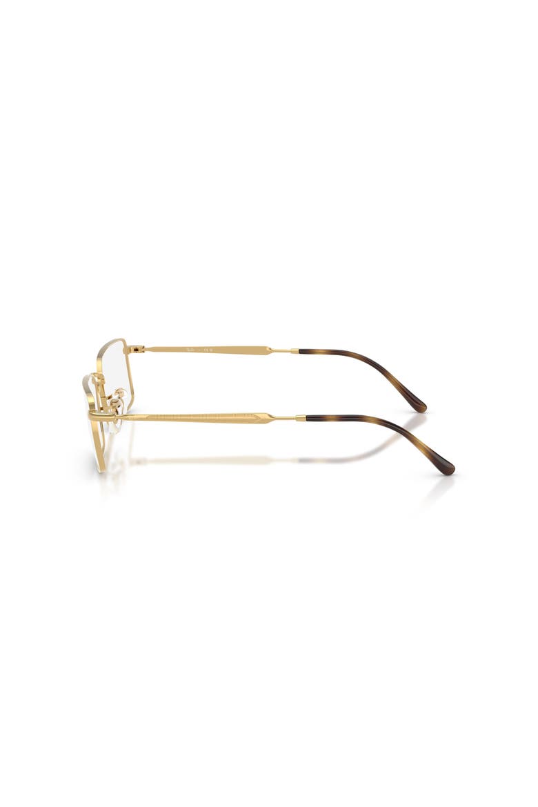 56mm Rectangle optical glasses, Alternate, color, Gold