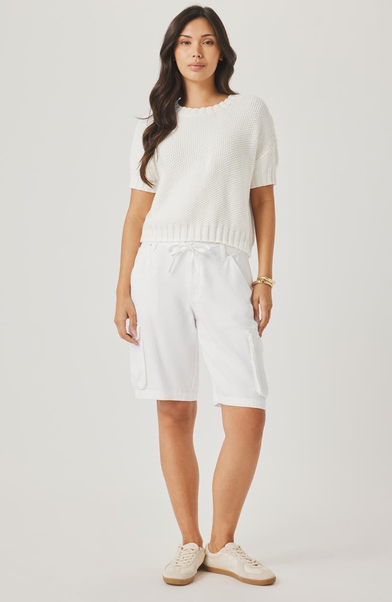 Splendid Denim Cargo Shorts, Alternate, color, White