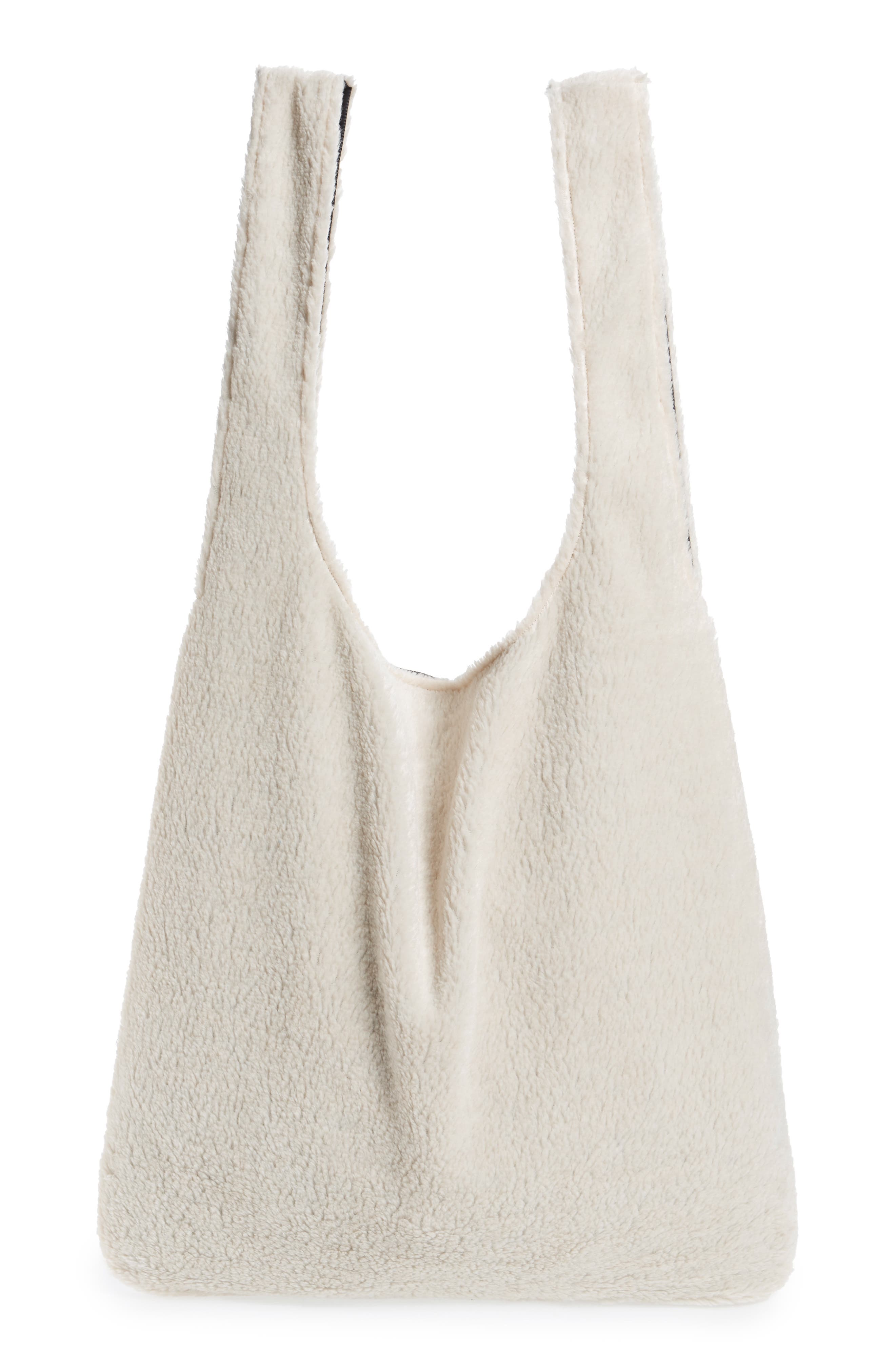 Eileen Fisher Reversible Recycled Polyester Fleece & Recycled Nylon Tote, Alternate, color, 