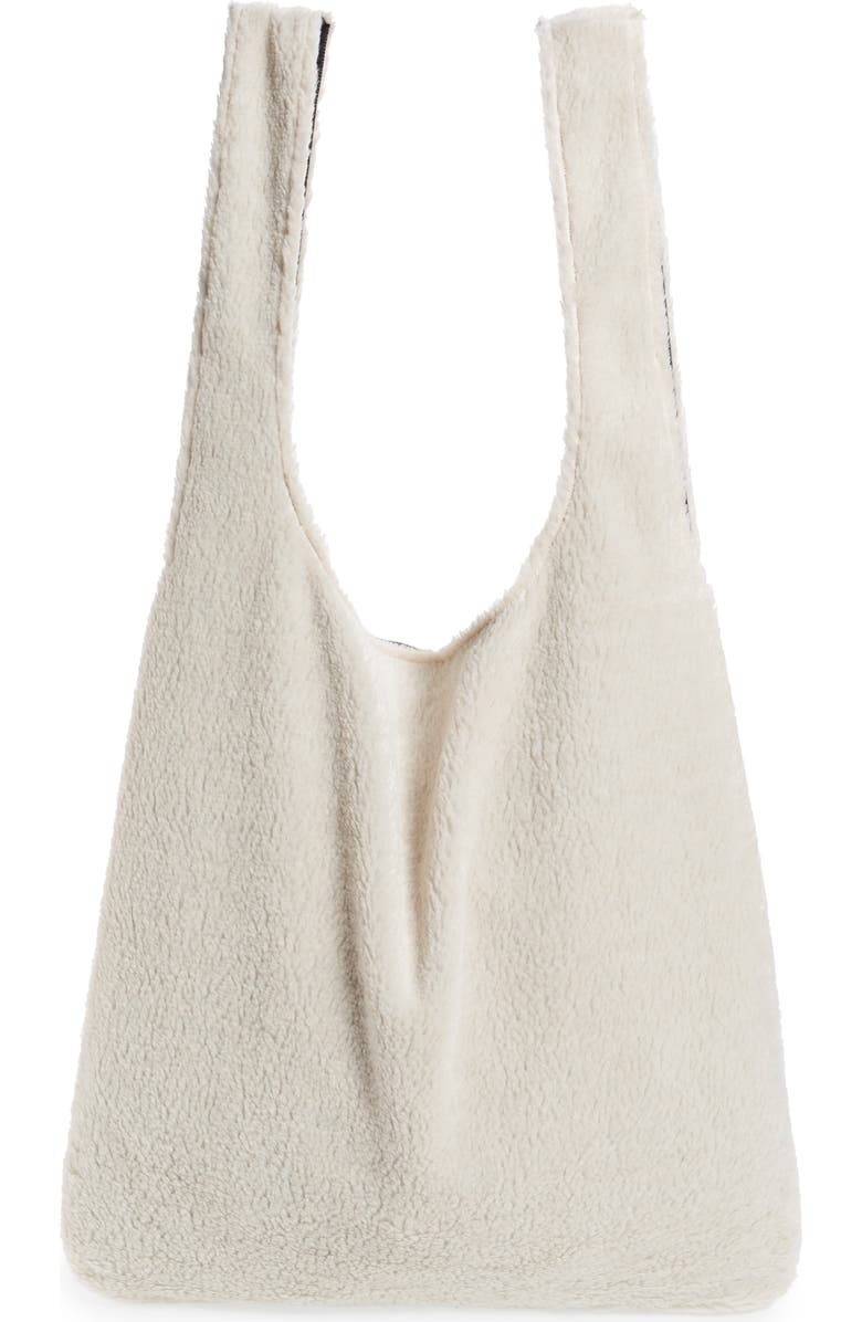 Eileen Fisher Reversible Recycled Polyester Fleece & Recycled Nylon Tote, Alternate, color,