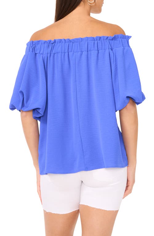 Vince Camuto Print Off The Shoulder Puff Sleeve Top