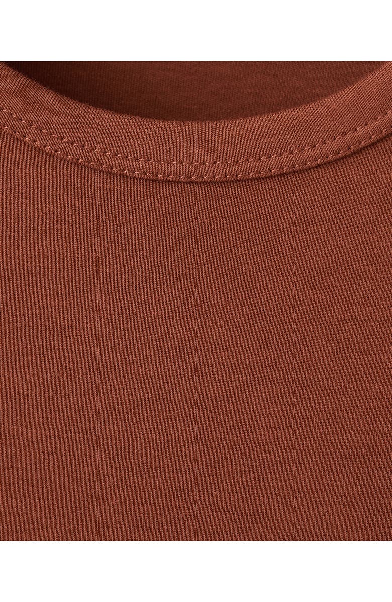 MANGO Long Sleeve Cotton T-Shirt, Alternate, color, Russet