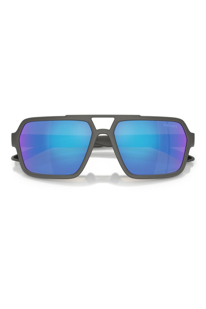 59mm Pilot Sunglasses, Alternate, color, GREY SILVER / LIGHT GREEN BLUE