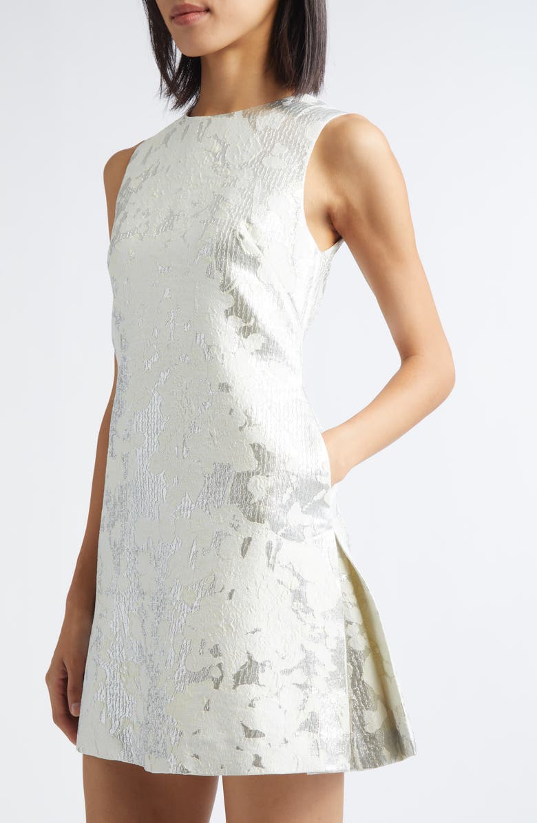 Stine Goya Metallic Sleeveless Minidress, Alternate, color, Lurex Garden