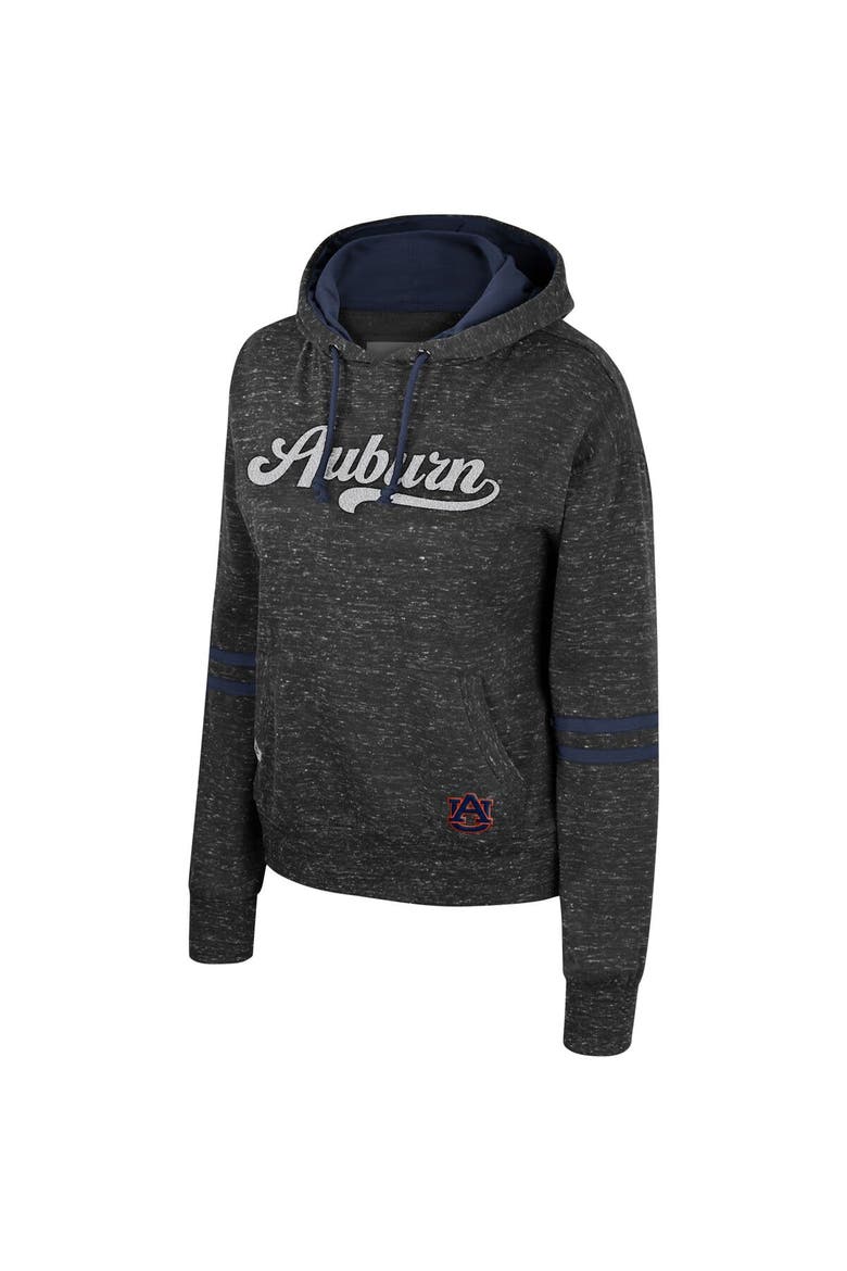 Women's Colosseum  Charcoal Auburn Tigers Catherine Speckle Pullover Hoodie, Alternate, color, Charcoal