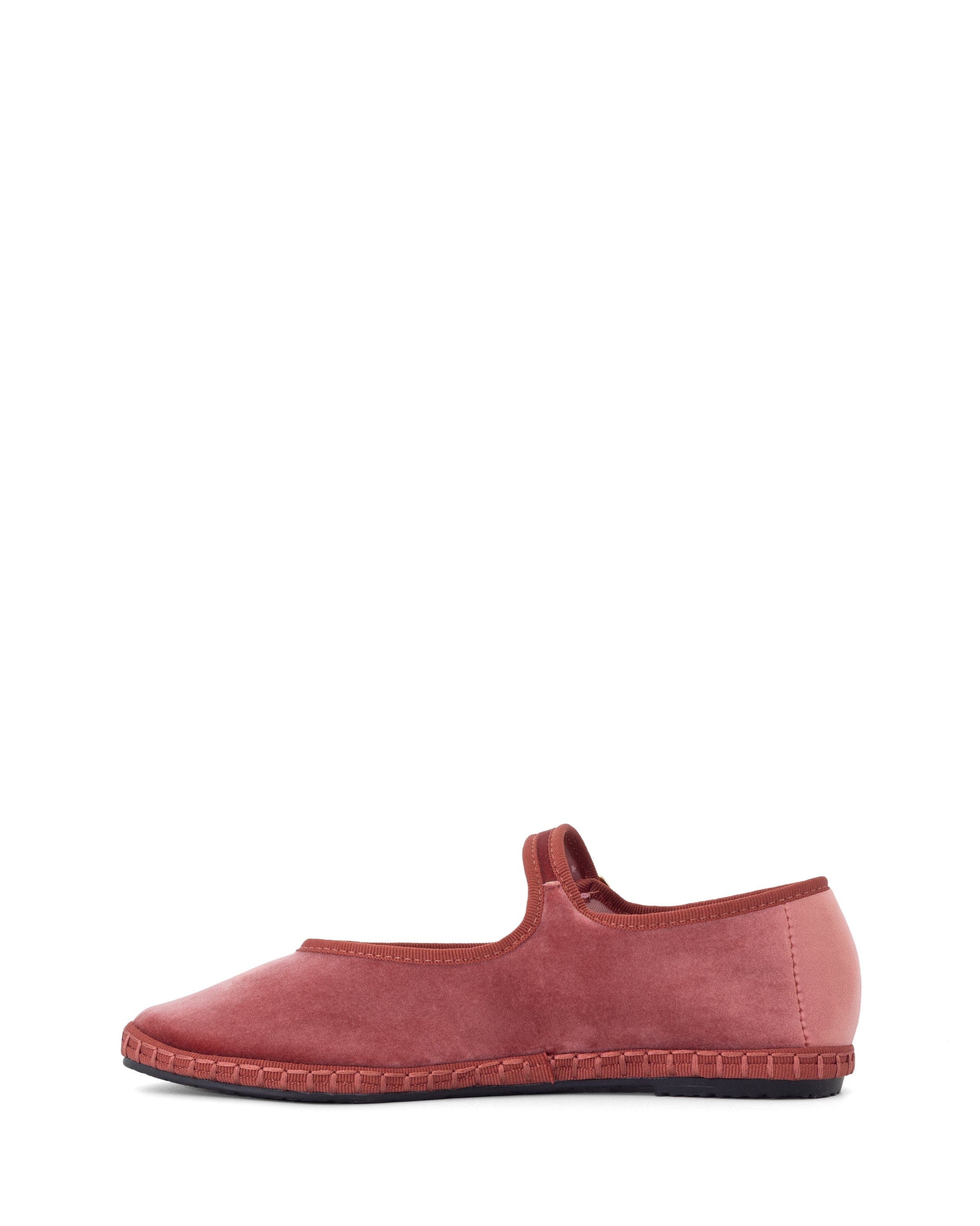 ALEGRIA Round Toe mary jane ballet flats, Alternate, color, Rose Velvet