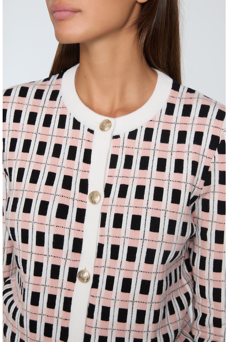 The Loxley Cardigan, Alternate, color, BLUSH ROSE COMBO