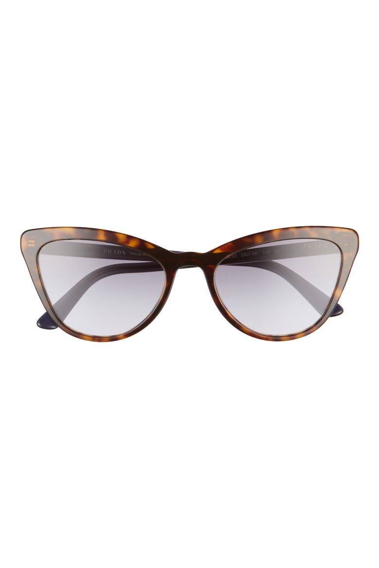56mm Gradient Cat Eye Sunglasses, Main, color, DK TORT