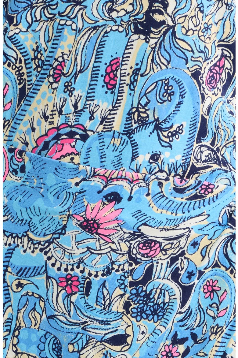 Izola Border Print Knit Minidress, Alternate, color, MULTI PAISLEY PARADE