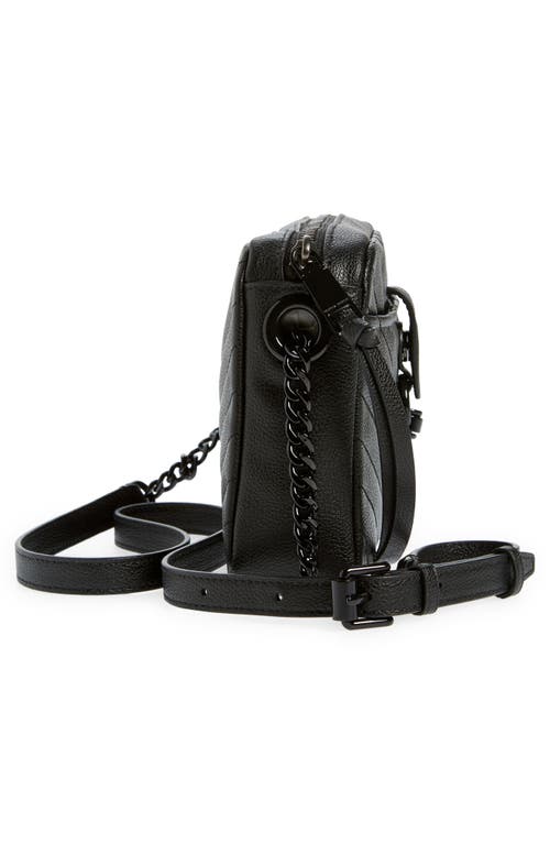 Rebecca Minkoff Edie Top Zip Convertible Crossbody Bag In Black