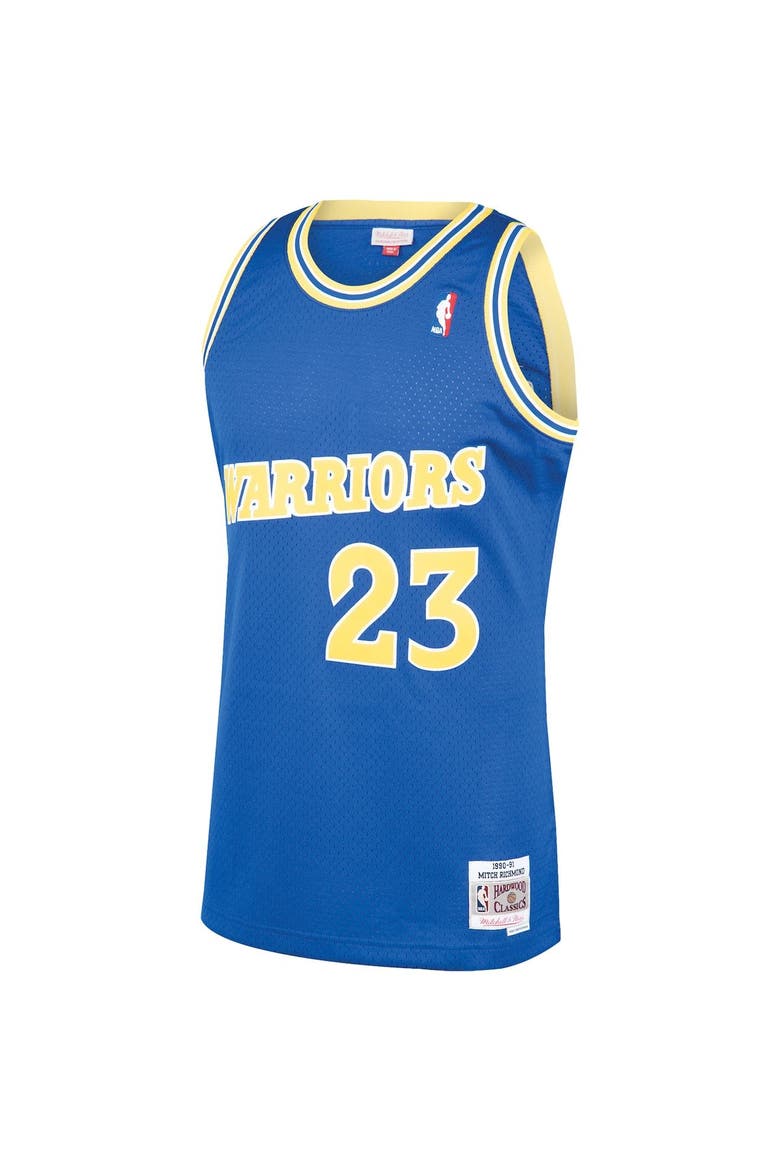 Men's Mitchell & Ness Mitch Richmond Royal Golden State Warriors 1990/91 Hardwood Classics Swingman Jersey, Alternate, color, Royal