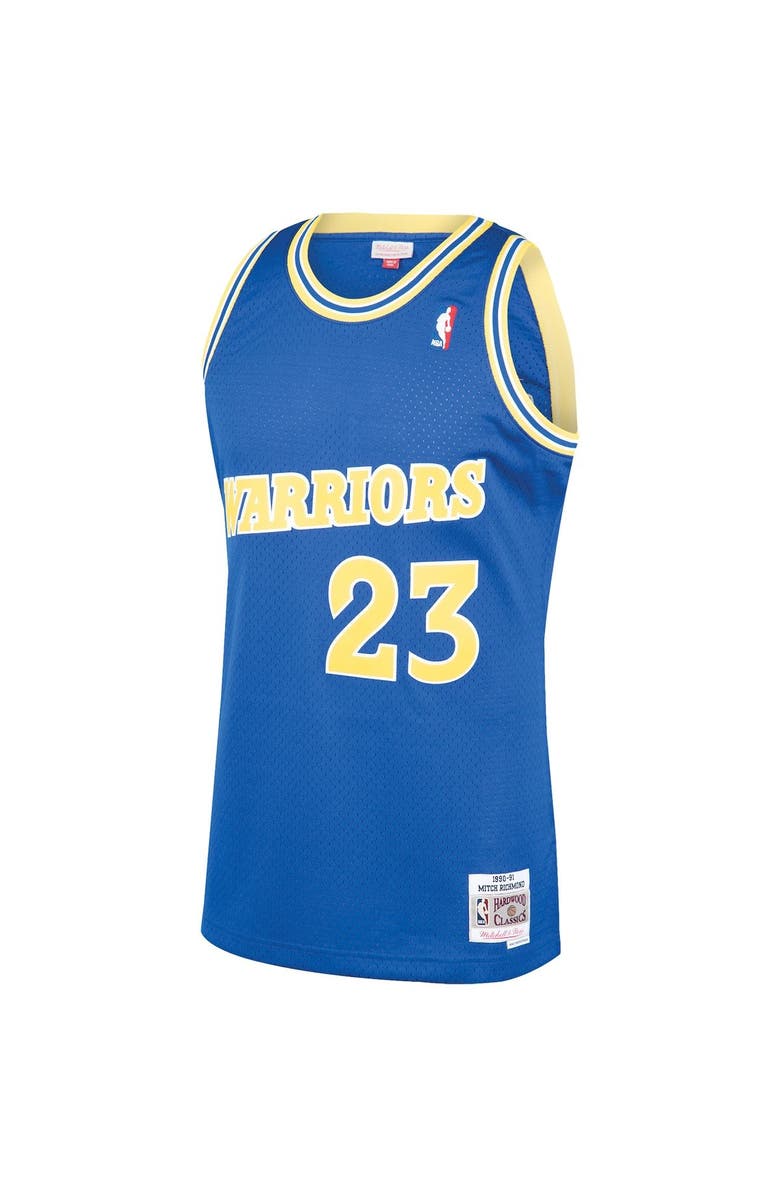 Mitchell & Ness Men's Mitchell & Ness Mitch Richmond Royal Golden State Warriors 1990/91 Hardwood Classics Swingman Jersey, Alternate, color,