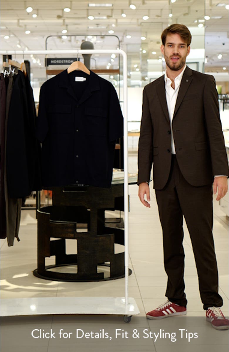 Oversize Knit Cotton Blend Camp Shirt, sales video thumbnail