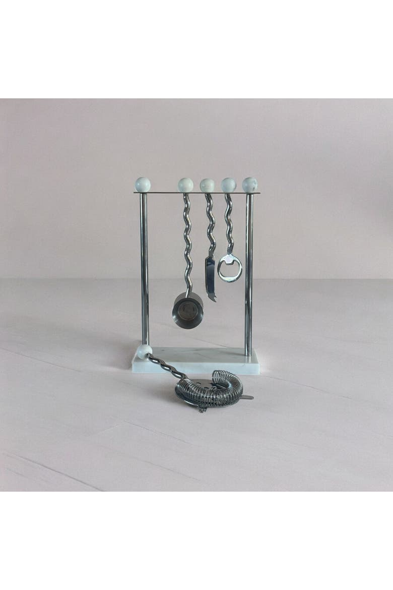 June Bar Set, Alternate, color, Silver