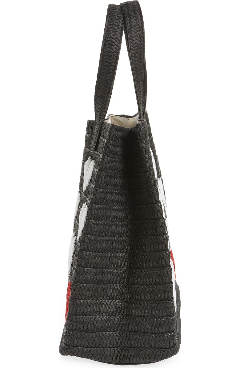 BTB Los Angeles Be Mine Straw Tote, Alternate, color,