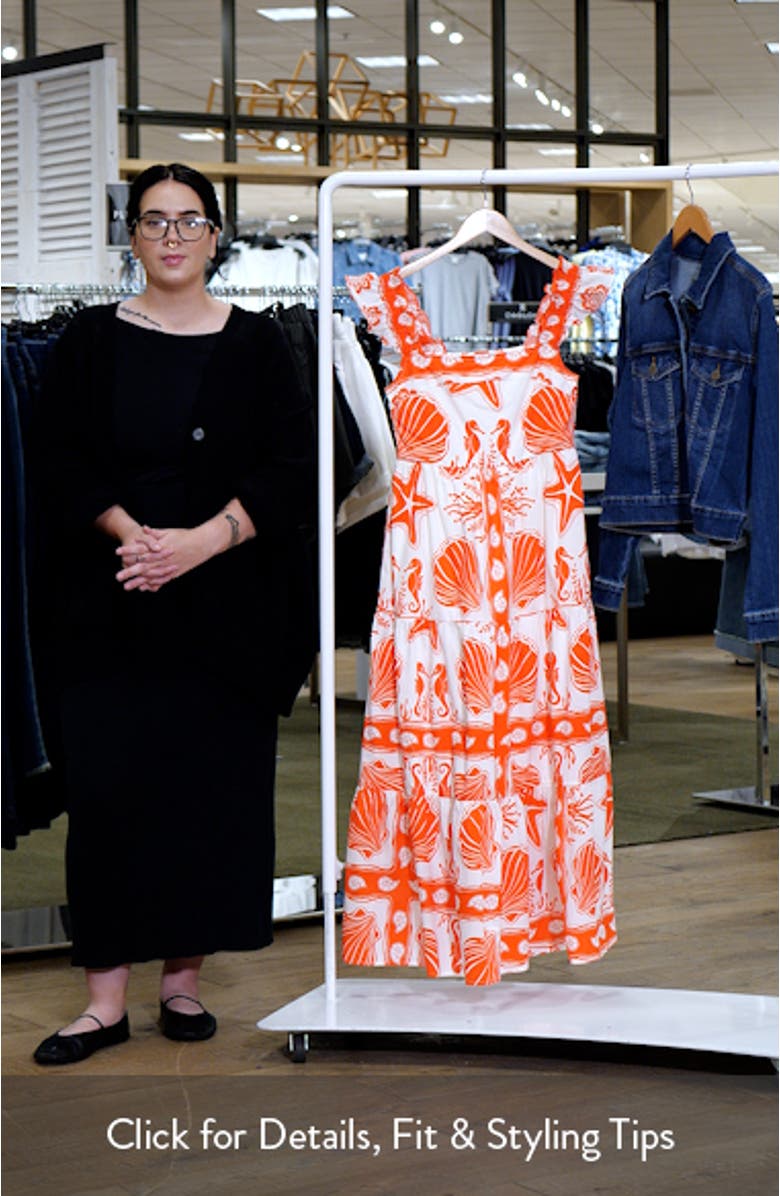 Ruffle Strap Maxi Dress, sales video thumbnail