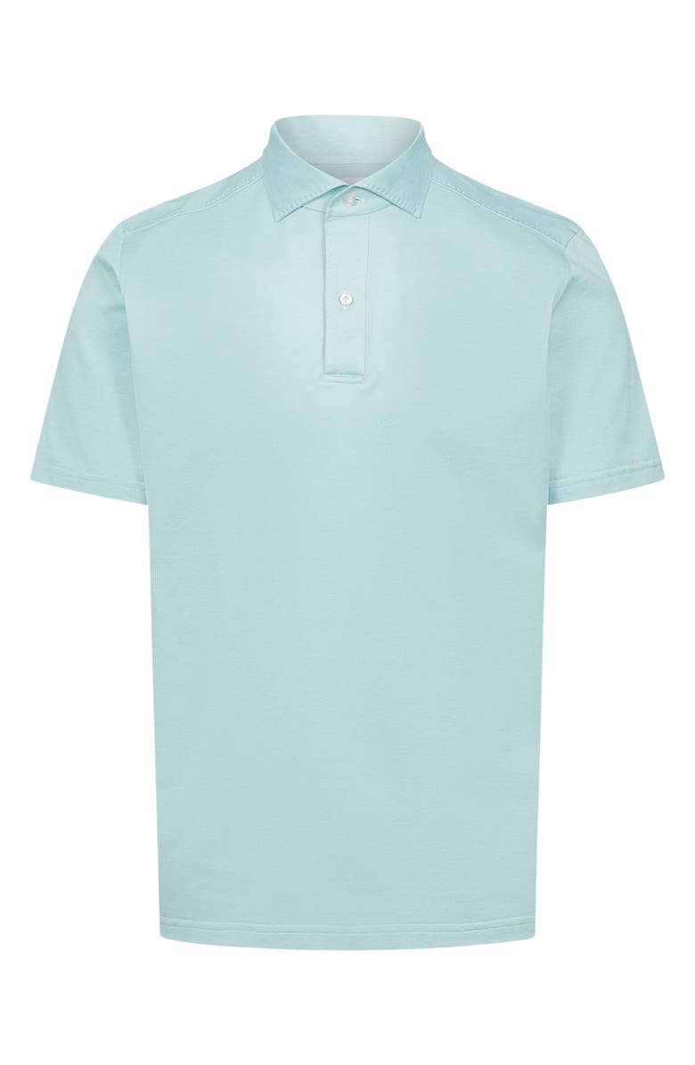Emanuel Berg Jacquard Texture Polo, Main, color, Bright Green