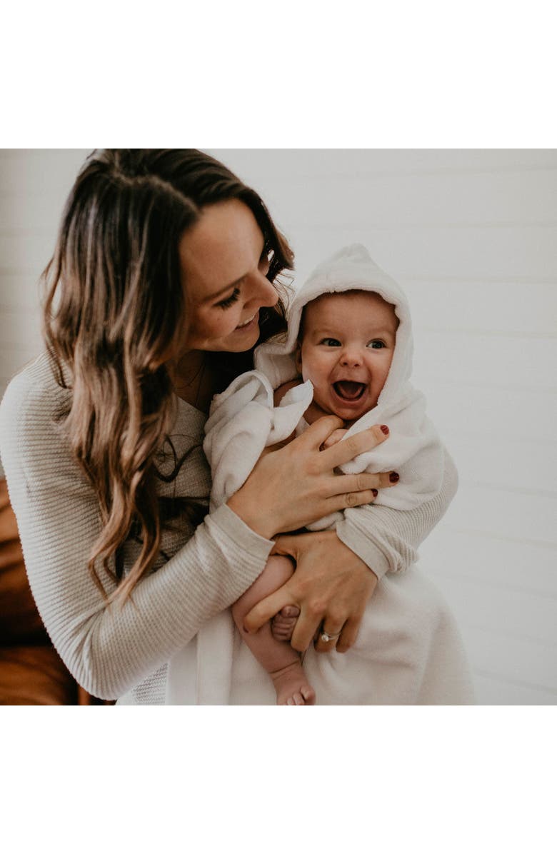 Parker Baby Co. Hooded Bath Towel, Alternate, color, White