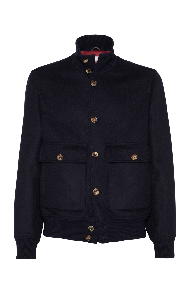 Brunello Cucinelli Double beaver bomber jacket, Main, color, 