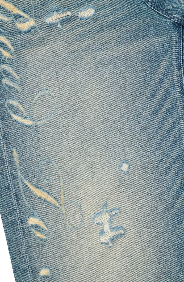 RtA Franco Distressed Wide Leg Jeans, Alternate, color, Golden Indigo Laser Rta