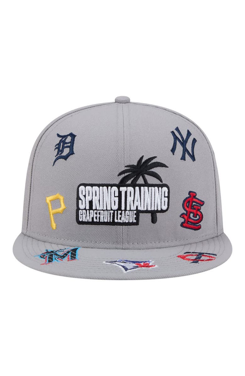 New Era Men's New Era Gray 2026 Spring Training Grapefruit League Scattered 9FIFTY Adjustable Hat, Alternate, color, Gray
