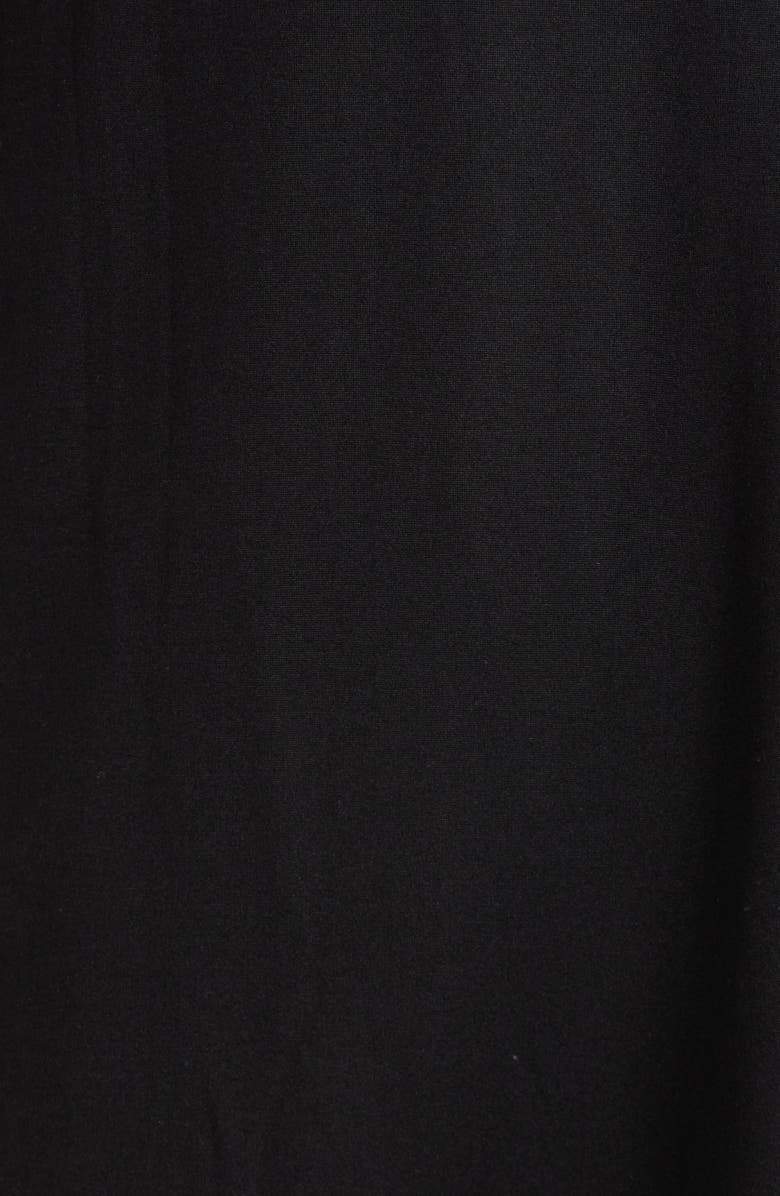 24seven Comfort Apparel Open Front Sidetail Stretch Vest, Alternate, color, Black