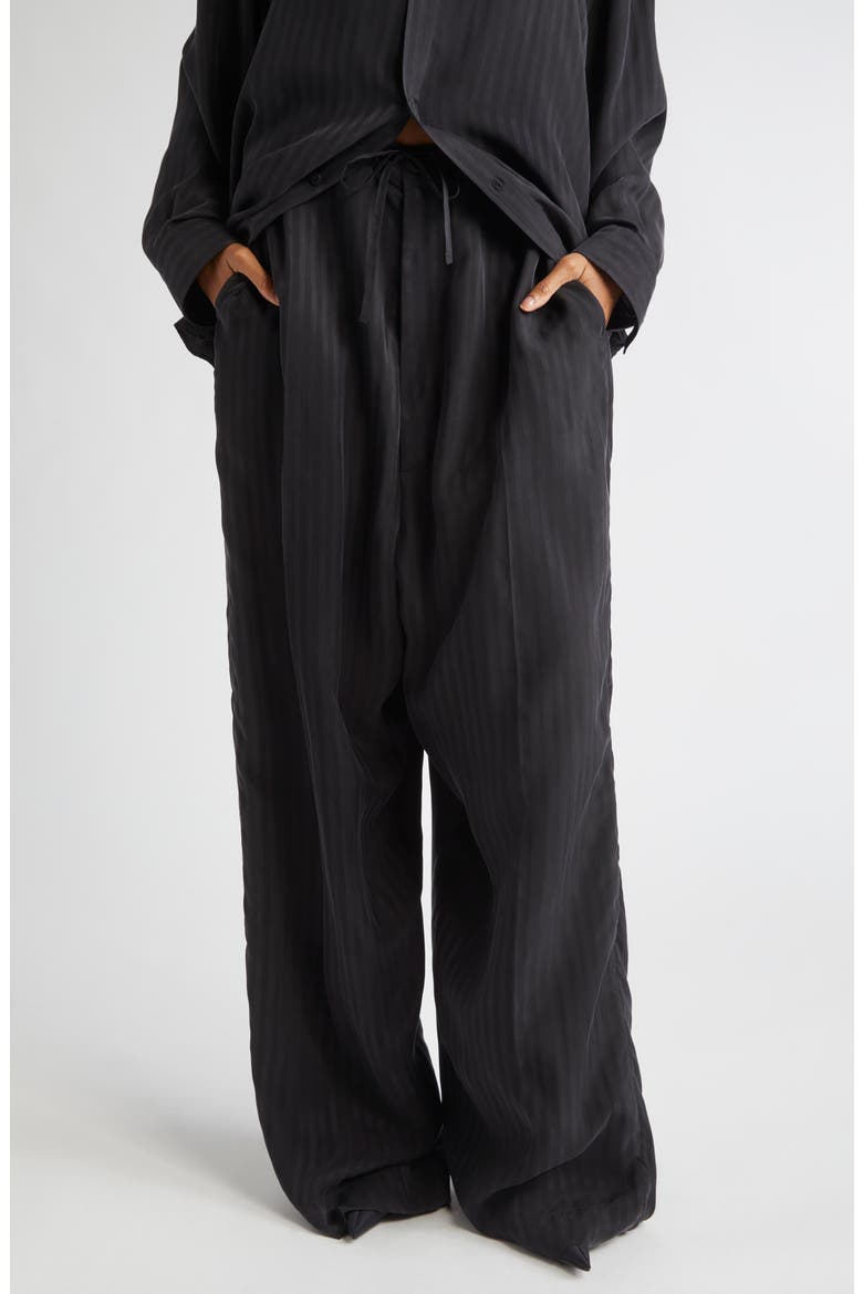 Fluid Cupro Tailored Pants, Main, color, 1000 BLACK