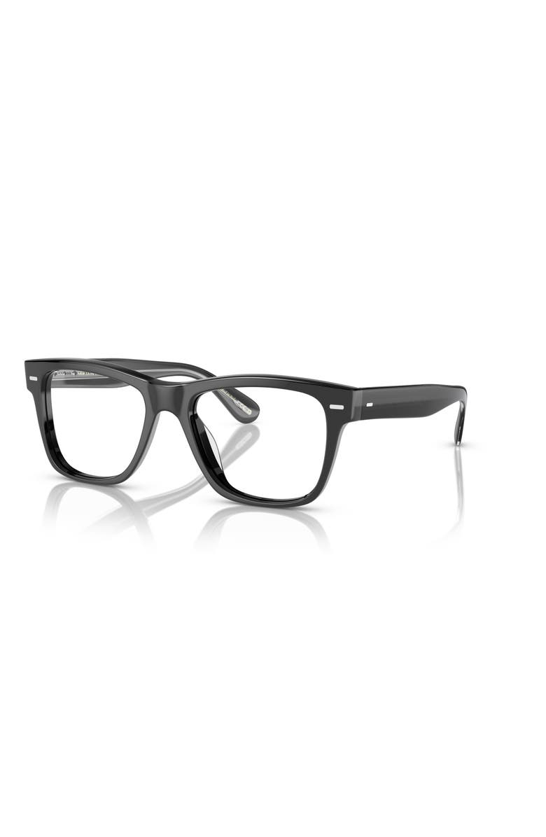 Oliver Peoples 51mm Rectangle optical glasses, Main, color, Black