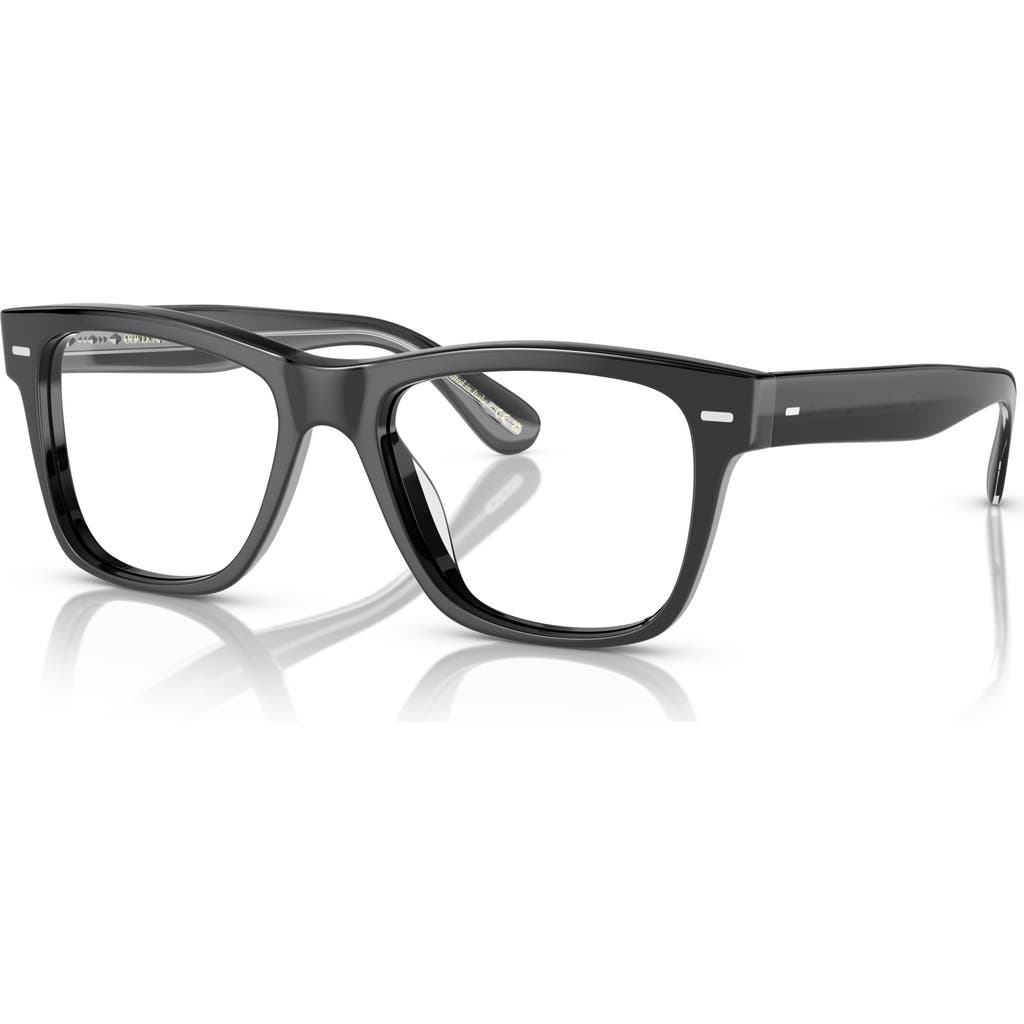 Oliver Peoples 51mm Rectangle Optical Glasses In Gray