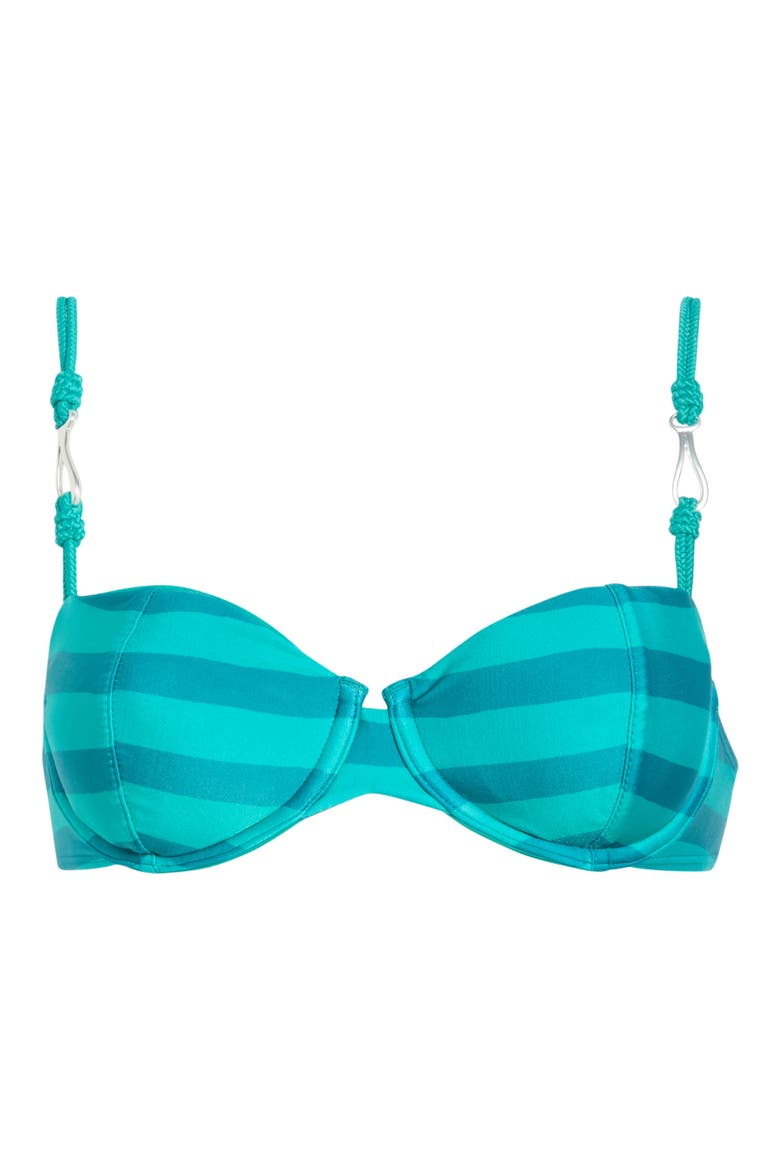 Yacht Alba Bikini Top, Alternate, color, TEAL MULTI