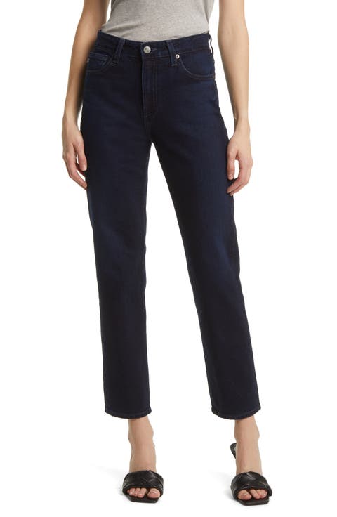 Saige High Waist Straight Leg Jeans (Keepsake)