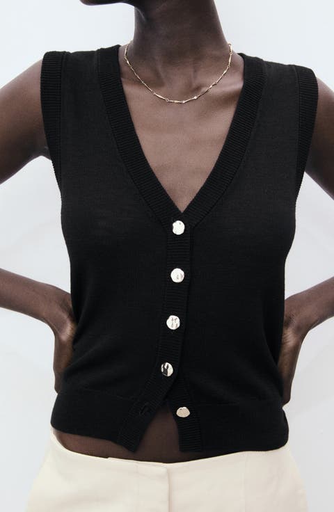 Fine Knit Sweater Vest